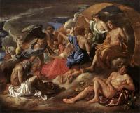 Poussin, Nicolas - Helios and Phaeton with Saturn and the Four Seasons